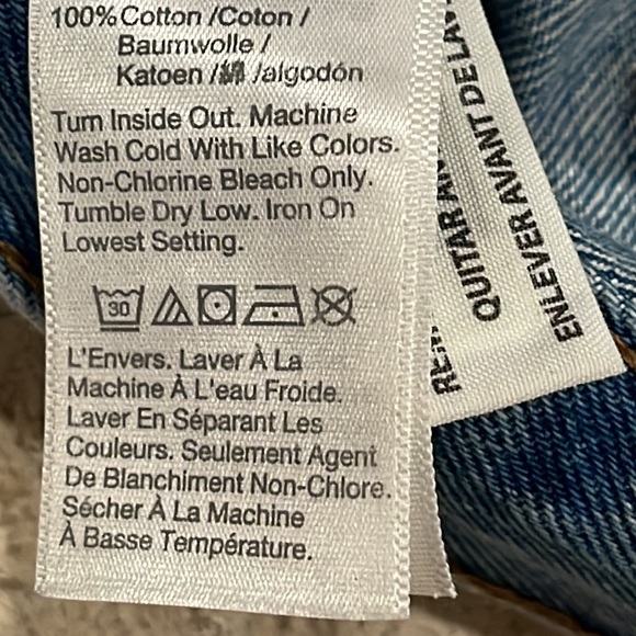 MADEWELL Relaxed Denim Shorts Ripped Edition in Homecrest Wash Size 25. - Picture 11 of 16